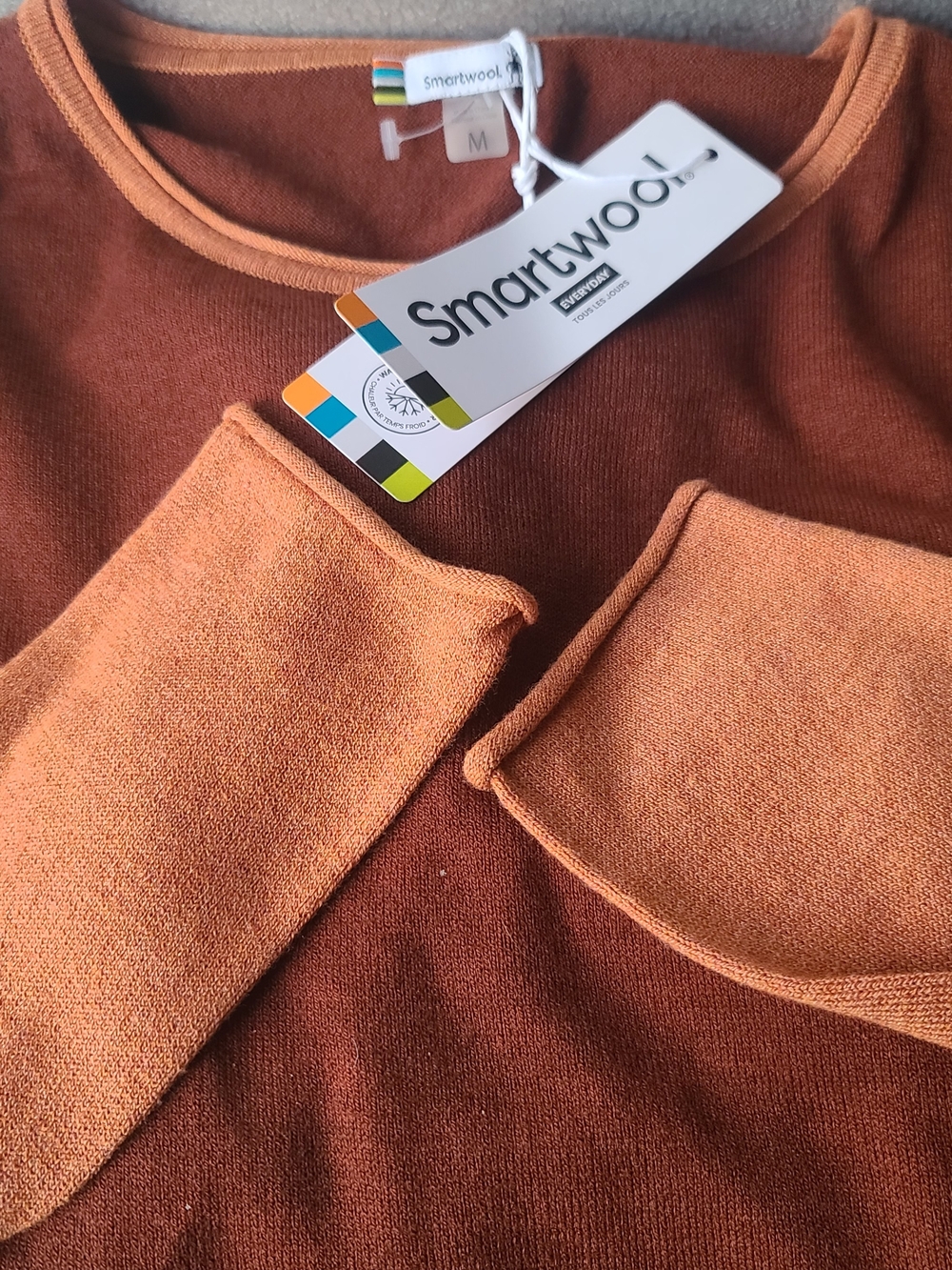 Smartwool Womens Medium Orange Crewneck Sweater